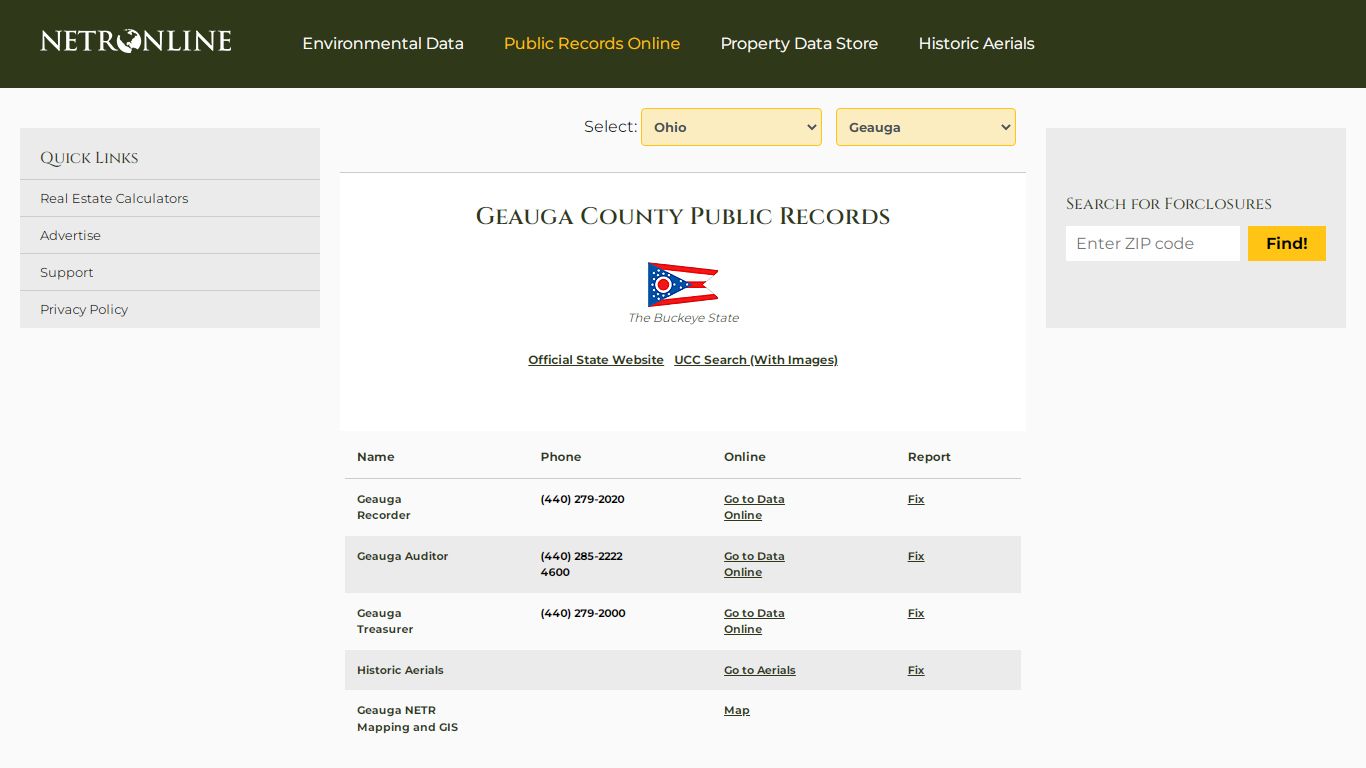Geauga County Public Records - NETROnline.com