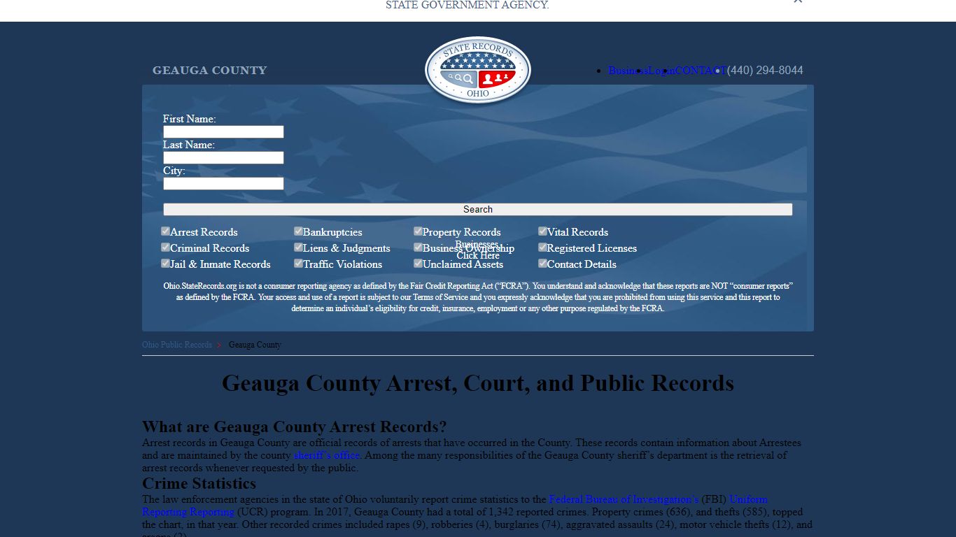 Geauga County Arrest, Court, and Public Records