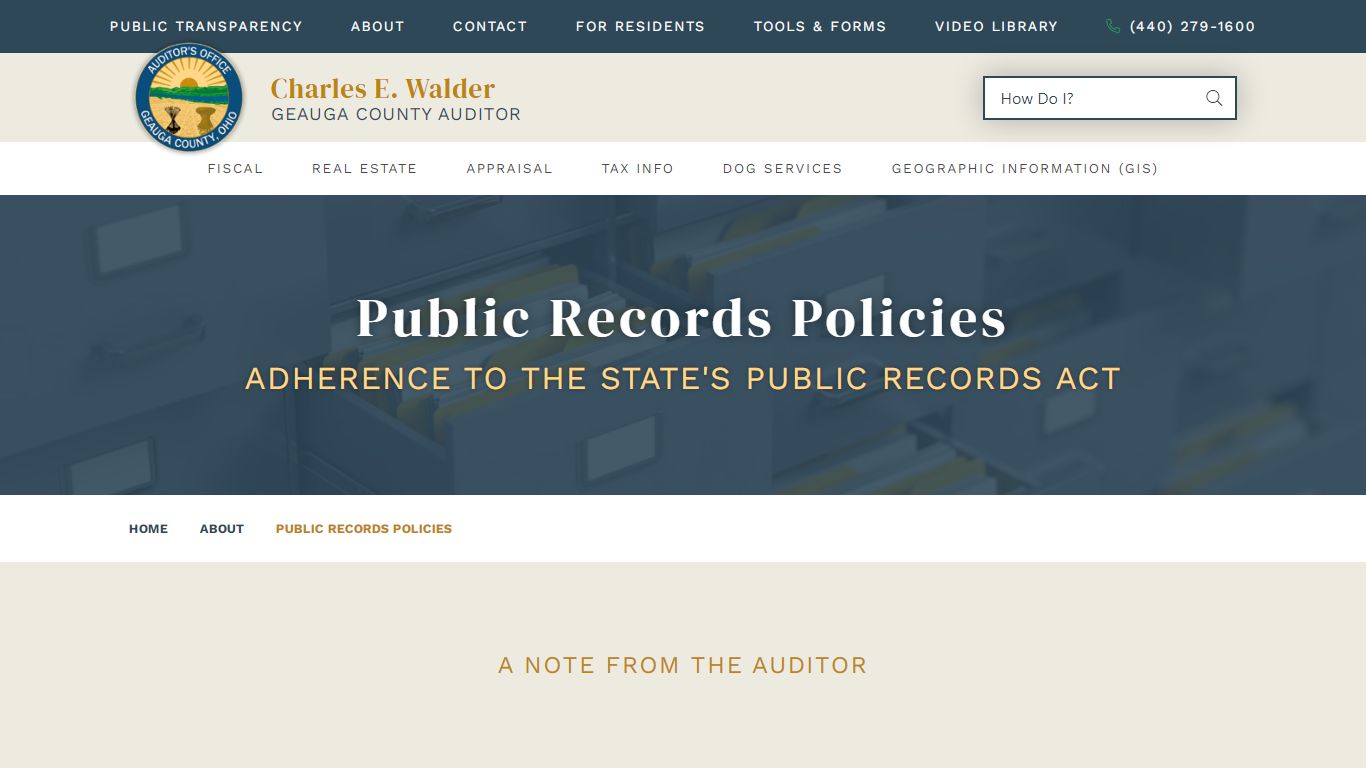 Public Records Policies | Geauga County Auditor's Office - Oh