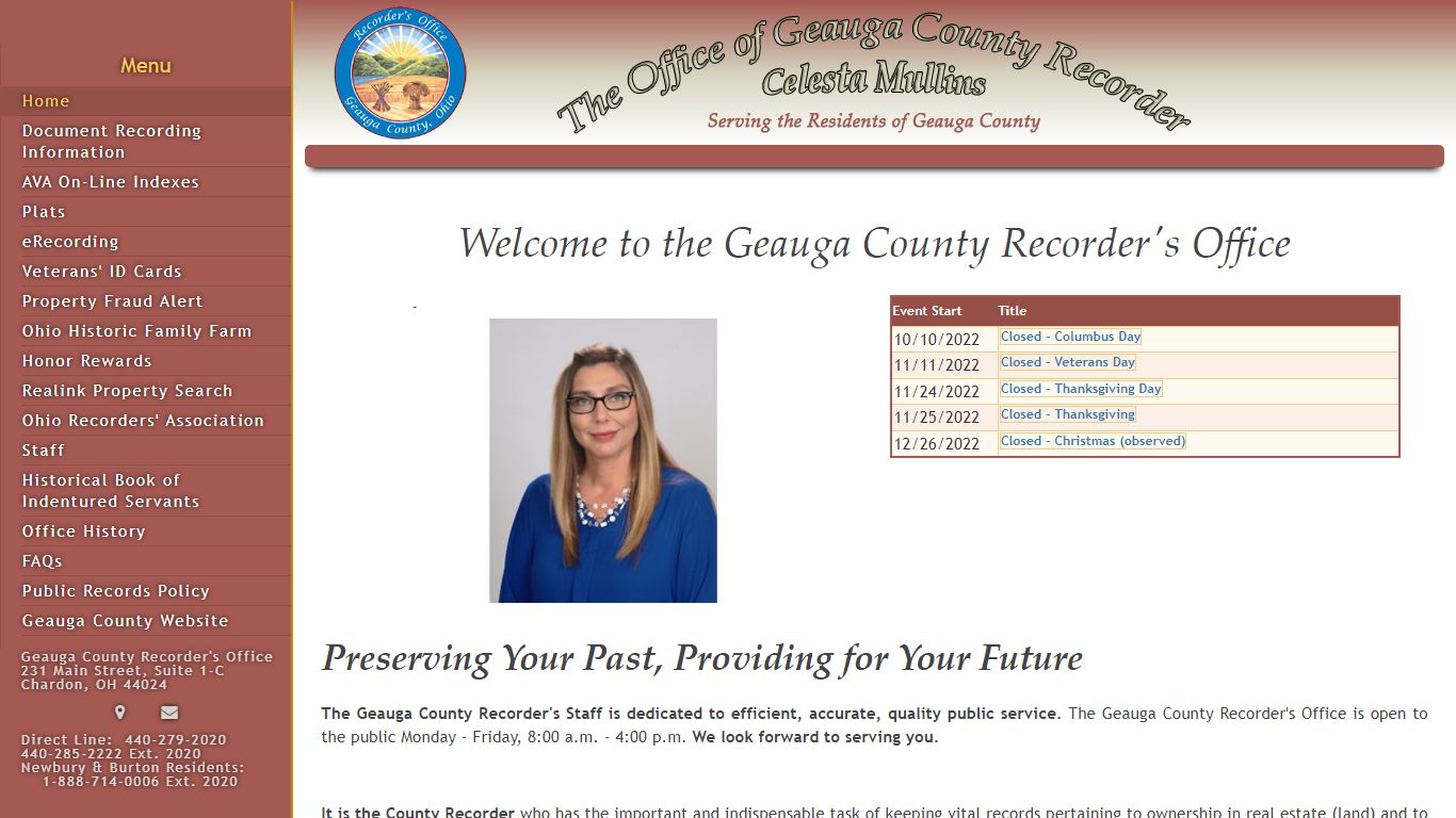 Welcome to the Geauga County Recorder's Office